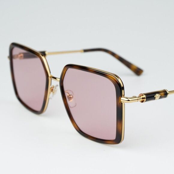 SALE! NEW Versace VE2261 100284 Havana Light Violet Square Unisex Sunglasses